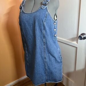 Levi's Alyssa Classic Blue Denim Overall Dress